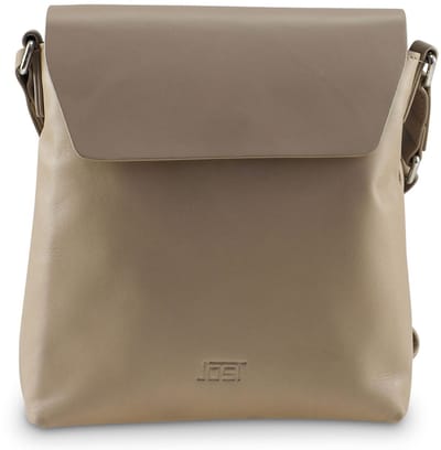 JOST Leren Schoudertas Arva Crossbody Bag Ecru Taupe