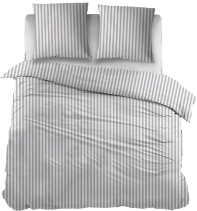 Snoozing Iris Dekbedovertrek - Tweepersoons - 200x200/220 cm - Grey