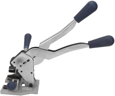 Omsnoeringsbandgereedschap - Spanapparaat Verpakking - Goederen Zekeren - 3-in-1 Machine - 13 mm bandbreedte - Zilver