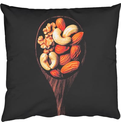 Sierkussens - Kussentjes Woonkamer - 50x50 cm - Hout - Noten - Zwart