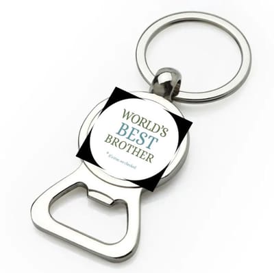 Akyol - world's best brother flesopener - Broer - een broer - verjaardagscadeau - cadeau voor broer - gift - kado - 9 bij 3 cm