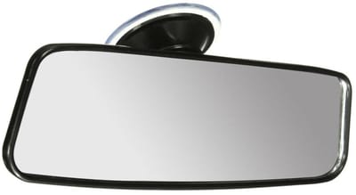 Dailygoods- Binnenspiegel groothoek - Achteruitkijkspiegel met zuignap - Autospiegel voor vrachtwagen/auto - Eenvoudige installatie - 20 x 6 cm - Hoge helderheid