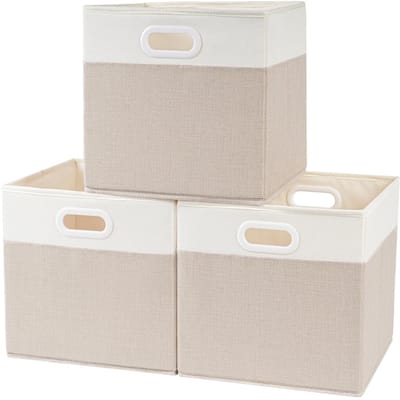 Dailygoods- Opbergdozen Opvouwbaar - Set van 3 - 33x38x33 cm - Geschikt voor KALLAX - Opbergmanden - Voor speelgoed en kleding - Opbergmand