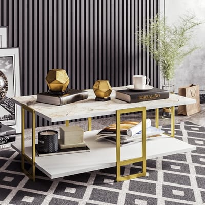 Asir - Koffietafel - Goud - 91,5 x 36,6 x 61,5 cm
