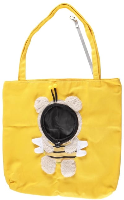 Dailygoods- Schoudertas Huisdieren - 100% Katoenen Canvas - Geschikt voor Honden/Katten tot 8 kg - Veiligheidsgesp - Comfortabel Ontwerp - Fijn Afgewerkt - Huisdierentas