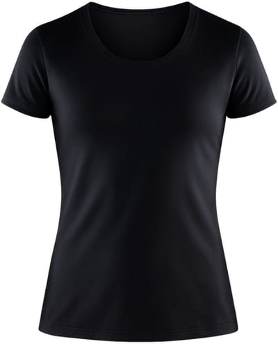 Dancer Dancewear® Sport shirt dames “Joy” | Sport shirt heren | Unisex | Volwassenen | Tactel | Zwart | Maat S