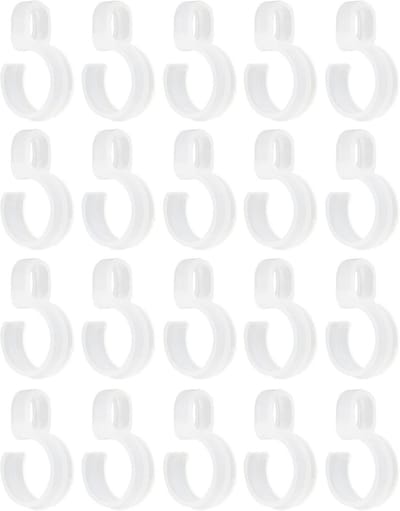 Windbestendige Hangerhaken - Antislip Hanger Clips - Kleding Droogrek - Duurzaam Kunststof - 45 mm - Wit