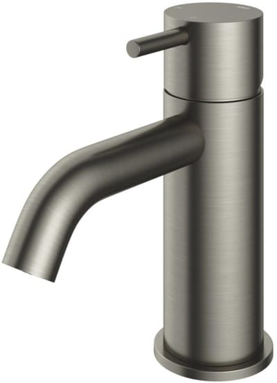 Hotbath Cobber - Wastafelmengkraan - zonder Waste - Laag - Geborsteld Nikkel - Opbouw - Nikkel - V01