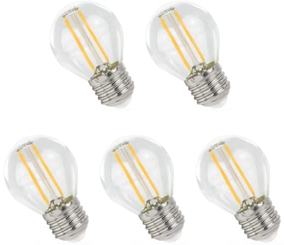 Spectrum LED Lamp E27 1W 230V - 110 Lumen - 4000K Neutraal wit - Natuurlijk licht - Energiezuinig - 5 stuks