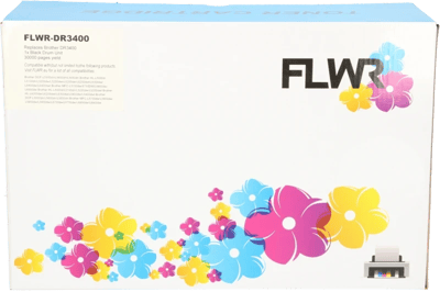 FLWR - Drumcartridge / DR-3400 / zwart - Geschikt voor Brother