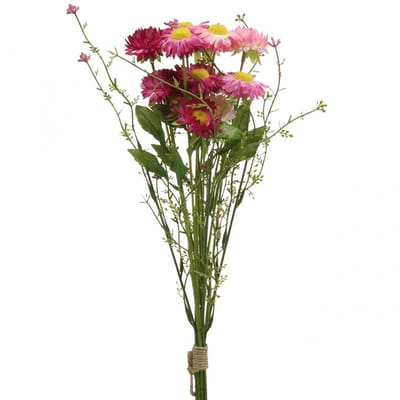 Rhodanthe Rosa - Roze Zijden Bloemen Kunstplant Strobloem Bos Decorati