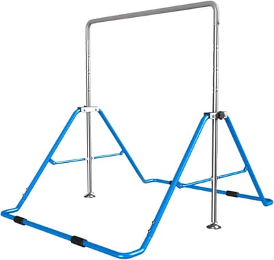 Turnrek Junior - Gymnastiek Stang - Thuis Gymnastiek - Verstelbaar Ontwerp - Tot 60kg Belastbaar - Blauw