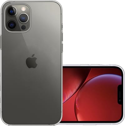 Hoesje - Geschikt voor Apple iPhone 13 Pro - Sterk & Shockproof - Hoes Cover - Siliconen Case - Transparant