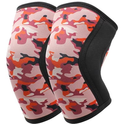 1 Paar Squat 7mm Kniewarmers Pad Ondersteuning Hard Trekken Gewichtheffen Compressie Kniebrace Gym Crossfit Training Knielappen XL