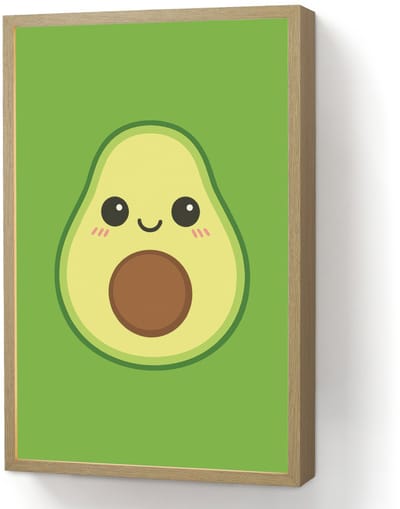 Wandlamp 40x60 cm - Oplaadbaar - Avocado - Groen - Speels - Wandlampen binnen woonkamer - Slaapkamer lamp - Decoratieve nachtlamp - Vloerlamp draadloos
