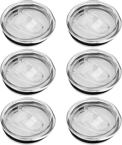 SnelShoppen - 6 Stuks 20oz Skinny Vervangende Deksels Duidelijke Flip Deksels Tumbler Vervangende Deksels Herbruikbare Bekers Deksel Duidelijk Vloeist