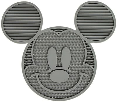 Voerbak voor honden Mickey Mouse Grijs Siliconen 28 x 15 x 1,5 cm