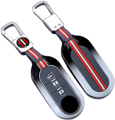 Dailygoody - Zinklegering Autosleutel Cover - Bescherming - 3 Knoppen - Waterdicht - Krasbestendig - Geschikt voor Fiat en Peugeot - Model SIP22
