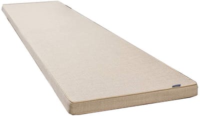 wangk Tuinbank kussen, 2 of 3 zitsbank Mat Pad Patio Bench Pad ligstoel kussen Vervanging Matras Pad Indoor Outdoor Patio Rechthoek Bench Kussen-Beige 100×40×8cm (39×15×3,2,5 cm)