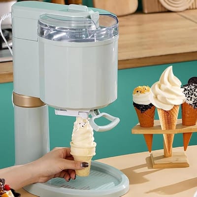 Zachte ijsmachine - Yoghurtmaker Mini - Desserts Maken - Automatische Bediening - 1L Capaciteit - Wit