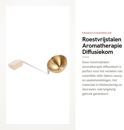 Dailygoods- Geur Diffusiekom Roestvrij Staal - Hittebestendig - Aromatherapie Beker - Sauna/Spa - Gemakkelijk Te Reinigen - Veilig Ontwerp - Aromatherapiekom