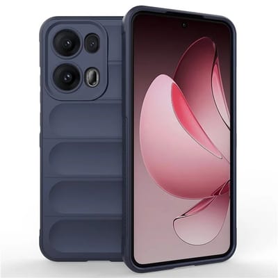 MobyDefend Hoesje - Geschikt voor Oppo Reno13 Pro - TPU Gripcase - Blauw