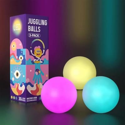 Set van 3 LED Jongleerballen met Luminous Effect - Perfect voor Beginners en Professionals