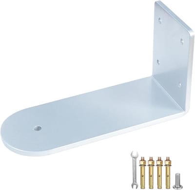 Metalen Wandhouder - Speaker Muurbeugel - Muziek Luisteren - Zeer Sterke Constructie - 19.5 x 10 x 8 cm - Zilver