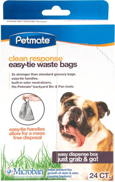 JW Petmate Clean Response Heavy Duty Waste Bag - Hondenpoepzakjes - 24 stuks - Grijs