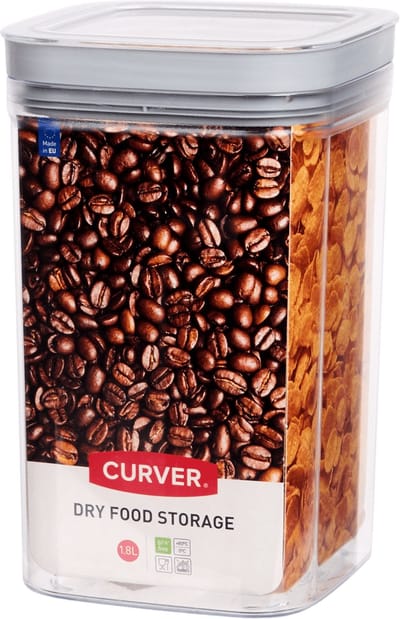 Curver vershouddoos 1.8L - Transparant / Grijs - Kunststof - 10 x 10 x 19.5 cm - Maat M - BPA Free