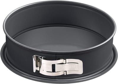 Springvorm Rond - Bakvorm Taart - Zelf Bakken - Snijbestendige Bodem - 28 cm Diameter - Zwart