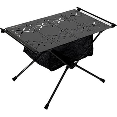 Table de camping en plein air Table pliante légère en alliage d'aluminium Table de pique-nique portable noir