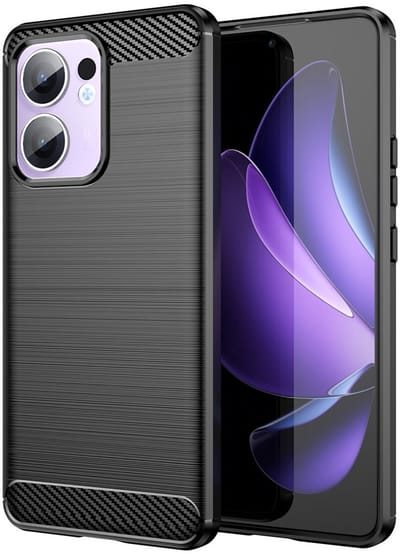 Coverup Hoesje - Geschikt voor OPPO Reno13 F / FS 5G Hoesje - Coverup Armor Brushed TPU Back Cover - Zwart