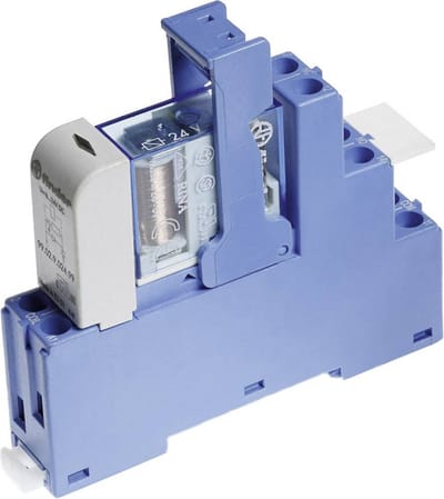 Finder 48.62.7.024.0050 Relaismodule Nominale spanning: 24 V/DC Schakelstroom (max.): 10 A 2x wisselcontact 1 stuk(s)