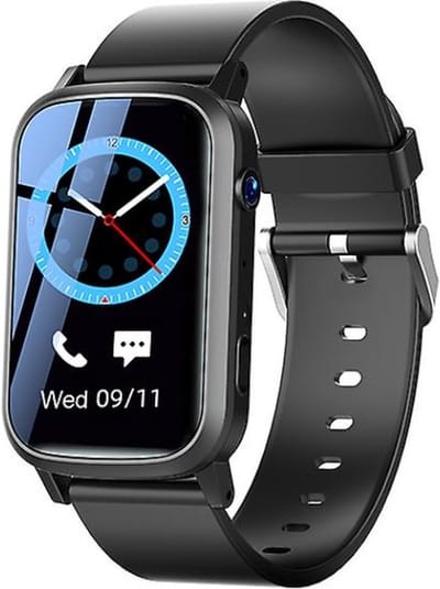 DrPhone Zone3 - 4G GPS Smartwatch - Waterdicht, Real-Time Locatie, Camera, SOS - Voor Ouderen en Kinderen - Zwart