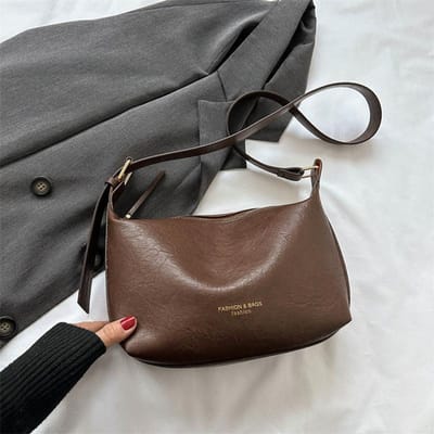 Dames Nieuwe Winter Koreaanse Versie Eenvoudige Schoudertas Casual Mode Forens Crossbody Tas Dames black