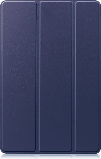 Hoesje - Geschikt voor Samsung Galaxy Tab S8 - Dun & Stevig - Trifold Bookcase - Hard Cover - Hardcover Book Case - Tablet Hoes - Donkerblauw