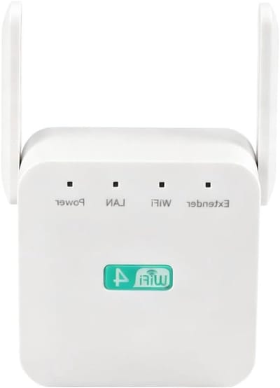 Wifi Versterker - Signaal Booster - Internet Uitbreiden - Twee Externe Antennes - 300 Mbps - Wit