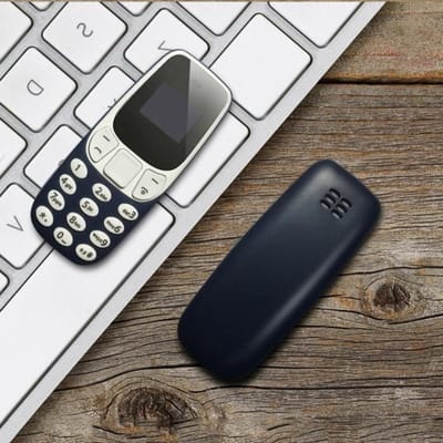 Mini téléphone L8star BM10 - Bleu - Double SIM - Faible rayonnement