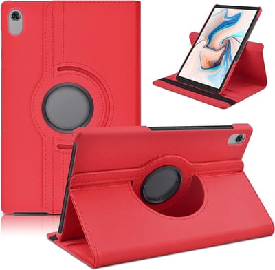 Nokia T20 hoes boek case - 360° draaibare Hoes Kunstleer Rood - Nokia T20 Hoesje - Nokia T20 Case