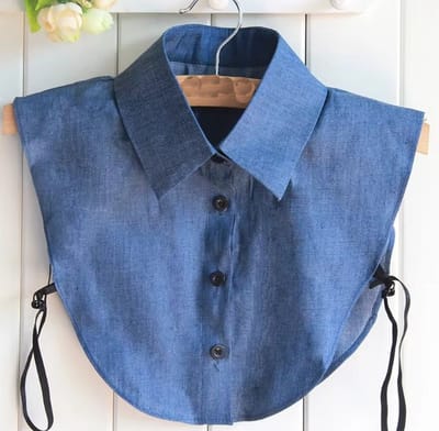 Actie4you® - Losse kraag - Blouse kraagje - Nep los kraagje – Nep Kraagje – Punt kraag – Donker Blauw