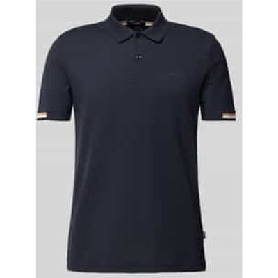 Poloshirt met labelprint, model 'Parlay'