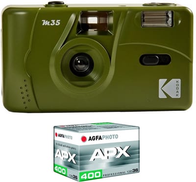 Kodak M35 - Analoge Camera (35mm) - Olive Green - ISO 200/400 + fotorolletje