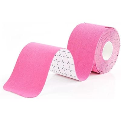 5cm*5m Voorgesneden Kinesiologie Tape Atletisch Herstel Elastische Tape Spierpijnverlichting Kniebeschermers Fitness Sport Beschermer pink