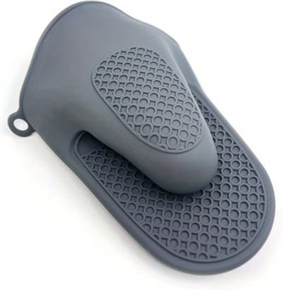 Bovista Ovenhandschoenen - Siliconen Ovenwanten - Hittebestendig - BBQ - Barbecue Handschoenen - Grijs