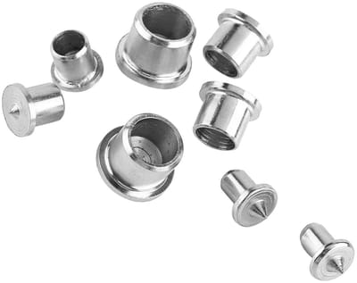 Dailygoods- Paspen Set - 8 Stuks - Deuvelcentra 6mm/8mm/10mm/13mm - A3-Staal - Nauwkeurige Uitlijning - Geschikt voor Hard/Zacht Hout
