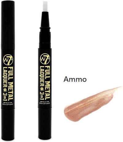 W7 Full Metal Lacquer Metallic Pen Eyes-Lips-Nails - Ammo