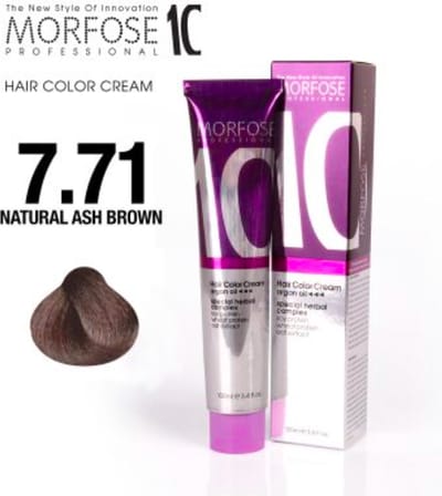 Morfose Color Cream Verf Haarverf 7.71 Natural Ash Brown 100ml