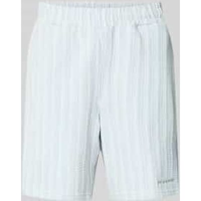 straight fit korte broek met structuurpatroon model 'Forno'
