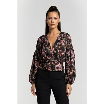 IRO Paris Danna Top Multico Pink Size: 34 | Blouses Outlet | Dames | Zwart